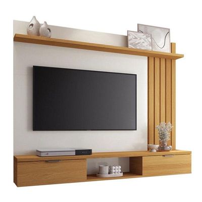 Painel Para Tv Suspenso Lets E Aparador Vivant Cinamomo Off White – Hb Móveis