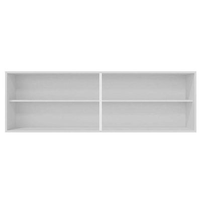 Balcão De Pia Tatiane 145 Cm E Armário Aéreo Andréia 4 Portas 160 Cm Branco Brilho - Ajl