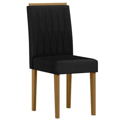 Cadeira Para Mesa De Jantar Ana Kit 2 Peças Ype Veludo Preto – New Ceval