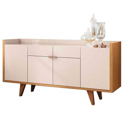 Buffet Ambiente Melodia Off White Cinamomo - Hb Móveis