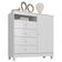 Mini Berço Moisés Alegria Com Colchão E Cômoda Infantil Ternura Baby Branco Flex - Incorplac