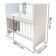 Mini Berço Moisés Alegria Com Colchão E Cômoda Infantil Ternura Baby Branco Flex - Incorplac