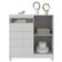 Mini Berço Moisés Alegria Com Colchão E Cômoda Infantil Ternura Baby Branco Flex - Incorplac