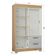 Guarda Roupa Solteiro Tóquio 4 Portas Com Armário Multiuso 2 Portas Pequeno Damasco Off White - Poquema