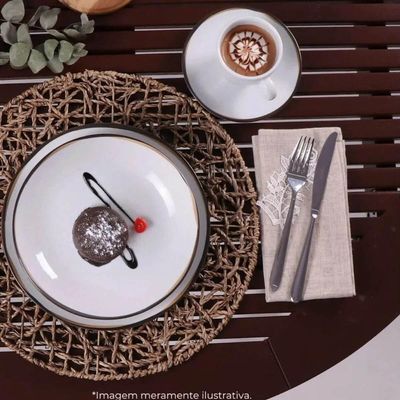 Aparelho de Jantar 20 Peças Tramontina Canyon Porcelana Jogo 4 Pessoas