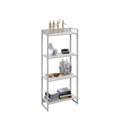 Estante Dynamica 60x30x146cm C/04 Prateleiras Snow / Est.branca Snow / Est.branca