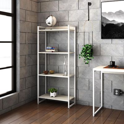Estante Dynamica 60x30x146cm C/04 Prateleiras Snow / Est.branca Snow / Est.branca