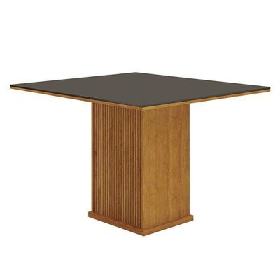 Mesa De Jantar Napoli 90x90 Reto Freijó Decor Chumbo – Leifer Móveis