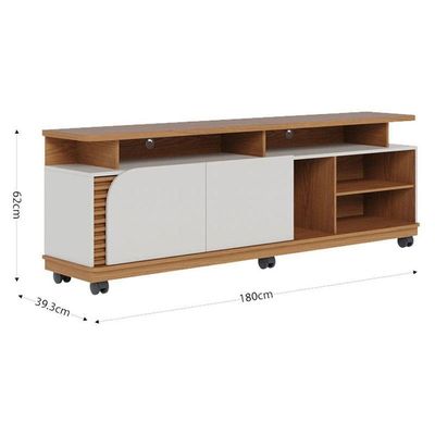 Rack Bancada Jurerê 1.8 Freijó Off White Matte – Colibri