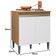 Balcão Para Cooktop Andréia Amêndoa Branco - Ajl