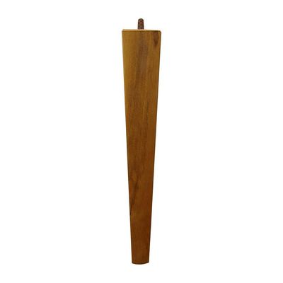 Kit 4 Pés Palito Quadrado Madeira 30cm para Poltrona Mesa Lateral Puff Mel G75 - Gran Belo