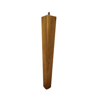 Kit 4 Pés Palito Quadrado Madeira 30cm para Poltrona Mesa Lateral Puff Mel G75 - Gran Belo