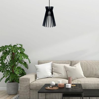 Luminária Teto Tipo Pendente Havana Mdf - Completa Cor: Mdf Cru