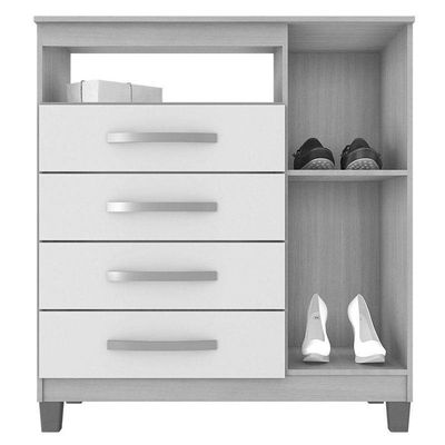Cômoda Sapateira Ambiente Cannes Branco - Incorplac