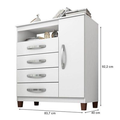 Cômoda Sapateira Catar Branco - Incorplac
