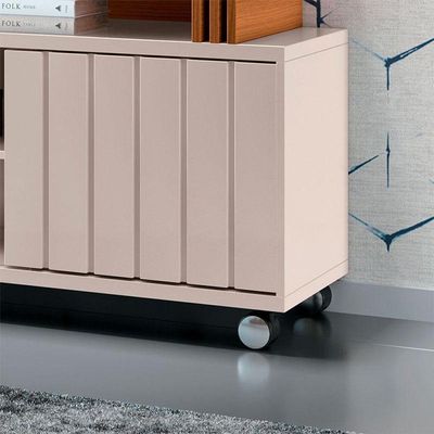 Rack Bancada Para Sala Rivera 1.8 Off White Cinamomo – Hb Móveis