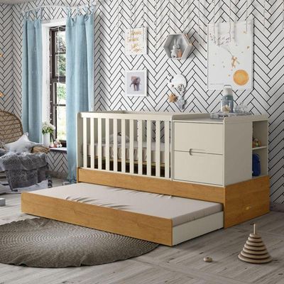 Berço Americano Multifuncional Formare Off White Freijó - Matic