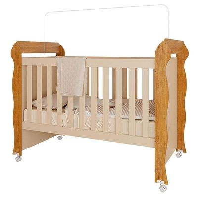 Quarto De Bebê Ariel 4 Portas Com Berço Americano Mirelle Off White Bétula– Carolina Baby