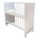 Mini Berço Moisés Alegria Com Colchão E Guarda Roupa Ternura Baby 6 Portas Branco Brilho - Incorplac