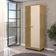 Armário Multiuso Ambiente Versatill 2 Portas Com Chave Carvalho Americano Off White - Incorplac