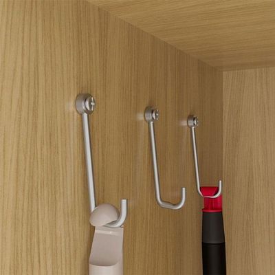 Armário Multiuso Ambiente Versatill 2 Portas Com Chave Carvalho Americano Off White - Incorplac