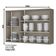 Armário Aéreo Connect 3 Portas De Vidro 120 Cm Duna – Henn