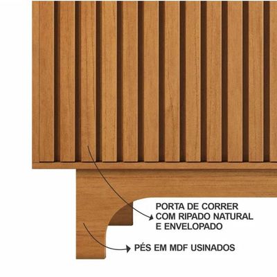 Rack Sereno Para Até 70" Jcm Movelaria - Cinamomo