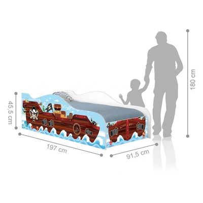 Cama Carro Barco Kids Solteiro
