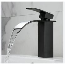 Torneira Banheiro Gourmet Cascata Slim Misturador Monocomando Bica Baixa T103-04 Rosa Gold Luuk Youn Cor:preto