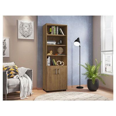 Livreiro Office Com Portas Pequenas Freijó - Móveis Leão