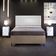 Cabeceira Box Casal Queen Com Tachas 160 cm Vicenza L02 Facto Cinza Metalizado - Lyam Decor