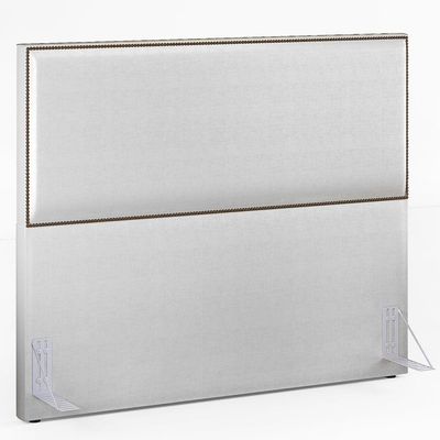 Cabeceira Box Casal Queen Com Tachas 160 cm Vicenza L02 Facto Cinza Metalizado - Lyam Decor