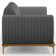 Sofá 3 Lugares Para Sala de Estar Molino 180 cm D02 Pés D'Ouro Linho Cinza Escuro C-416 - Lyam Decor