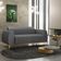 Sofá 3 Lugares Para Sala de Estar Molino 180 cm D02 Pés D'Ouro Linho Cinza Escuro C-416 - Lyam Decor
