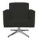 Poltrona Decorativa com Base Giratória Para Sala de Estar Helô L02 Suede Preto - Lyam Decor