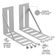 Kit 08 Pares Frame Adaptador Para Cabeceira Cama Box L02 Casal Queen King Solteiro - Lyam Decor