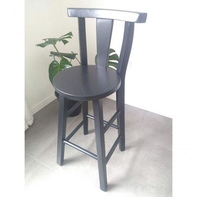 Kit 2 Banquetas Cor Preto Acetinado De Madeira Bv Magazine