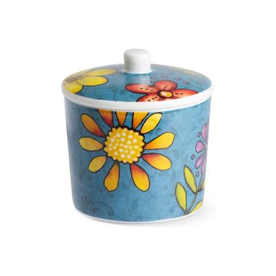 Açucareiro em porcelana Egan Italy Bellamore 240ml azul