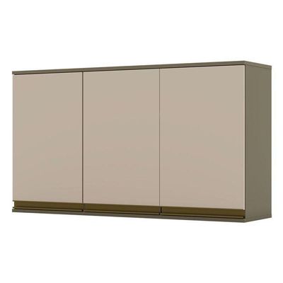 Armário Aéreo Connect 3 Portas 120 Cm Duna Cristal – Henn