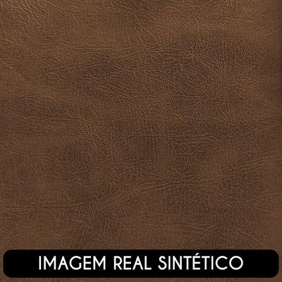 Poltrona Decorativa Para Sala Industrial Kit 2 Kira K04 Sintético Marrom - Mpozenato