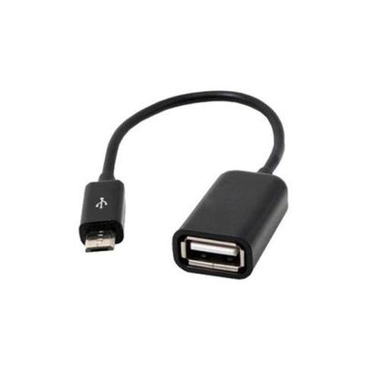 CABO ADAPTADOR MICRO USB MACHO USB FÊMEA V8 OTG SMARTHPHONE = OTG MICRO USB 5 PINOS = 10CM