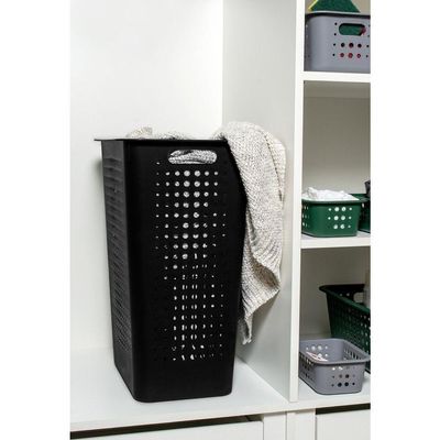 Cesto De Roupa Chumbo 47 L Com Tampa 41 X 31 X 55 Cm