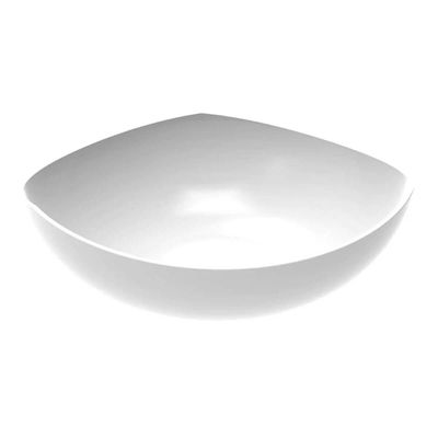 Conjunto 3 Tigelas Plásticas Brancas Saladeira Sobremesa Trio Crippa Buffet Restaurante