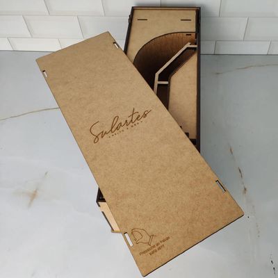 Rampa de Skate de Dedo Pista Tech Deck com Corrimão Brinquedo MDF Cru Park Suporte Caixa