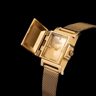 Relógio Euro Feminino Unique Dourado - Eu2035yxd-4d