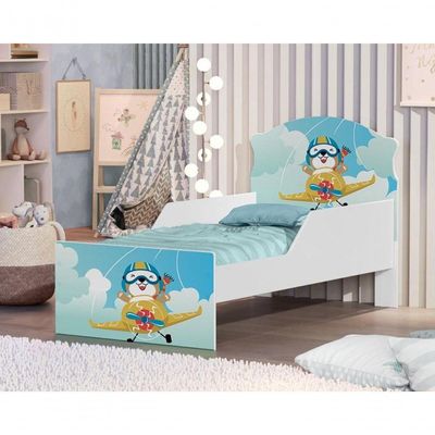 Mini Cama Ursinho Patrulheiro Com Colchão