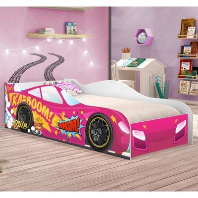 Cama Carro Kaboom Stylo Pink Solteiro