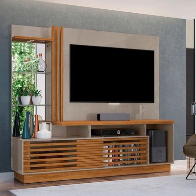 Estante Home Theater Frizz Plus Fendi Naturale - Madetec