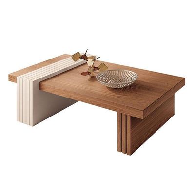 Aparador Astro E Mesa De Centro Luna Nature Off White – Hb Móveis