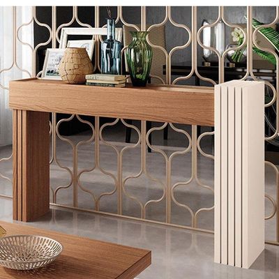 Aparador Astro E Mesa De Centro Luna Nature Off White – Hb Móveis